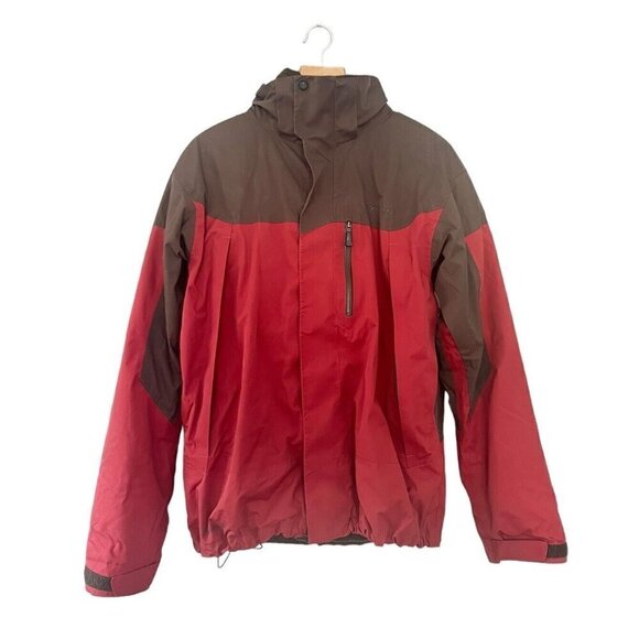 Columbia Men's L Summit Lift Interchange Red Brown 3 in 1 Waterproof Jacket - Picture 1 of 13